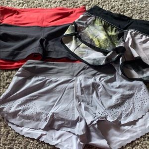 Bundle of workout shorts